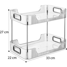 Özgürce Çift Kattan Güzellik ve Saklama Organizeri, Hızlı ve Pratik Kullanım