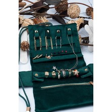 Özgürce Katlanabilir Takı ve Seyahat Çantası, Yeşil, Pratik ve Şık Tasarım