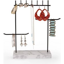 Özgürce Şık Siyah Beyaz Tasarım Detaylı Takı Tutucu, Düzenli Saklama Için Ideal