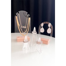 Özgürce Akrilik ve Ahşap Takı Stand Seti, Düzenli ve Şık Saklama Çözümleri