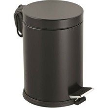 Selfbuysell 3lt Siyah Pedallı Metal Çöp Kovası (5324)