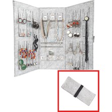 Özgürce Pratik Katlanabilir Seyahat Takı ve Cüzdan Organizeri, Gri Renk