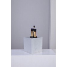 Özgürce Beyaz Renk Makyaj Organizeri ve Fırçalığı, Şık ve Pratik Düzenleyici