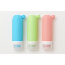 Özgürce 3'lü Silikon Seyahat Şişesi Seti, Pratik ve Hafif Seyahat Kiti