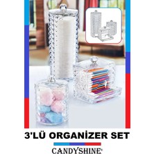 Özgürce Şık 3'lü Makyaj ve Kozmetik Organizer Seti, Modern Tasarım