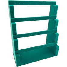 Özgürce Yeşil Renkli Modern Merdiven Küpe, Şık ve Zarif Takı Modeli