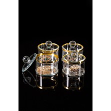 Özgürce El Yapımı Lüks Cam Mücevher Yüzük ve Takı Kutusu Seti, 4'lü