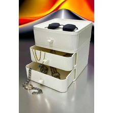 Özgürce 3 Katlı Çekmece Masa Üstü Organizer, Şık ve Fonksiyonel Tasarım