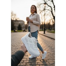 Enoch Kadın Geometrik Yan Panel Detaylı Spor Ayakkabı