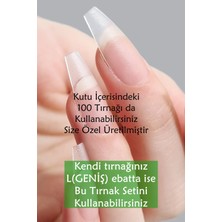 Orta Küt Large 100 Adet Jel Tips Takma Tırnak Easy Beauty