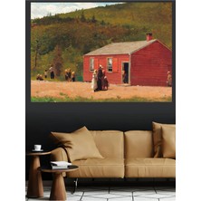 Mushen Studio Kanvas Tablo Eski Sahne Koçu Eastman Johnson Çocuklar Oynuyor