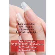 Orta Küt XSmall 100 Adet Jel Tips Takma Tırnak Easy Beauty
