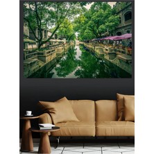Mushen Studio Suzhou Antik Kanal Manzarası Kanvas Tablo