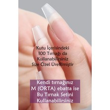 Orta Küt Medium 100 Adet Jel Tips Takma Tırnak Easy Beauty
