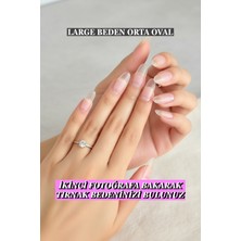 Orta Oval Large 100 Adet Jel Tips Takma Tırnak Easy Beauty