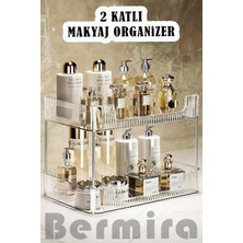 Özgürce Çift Katlı Çok Amaçlı Makyaj ve Takı Organizeri, Mutfak ve Banyo Rafı