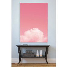 Mushen Studio Pembe Gökyüzü Bulut Tablo - Pastel Gün Batımı Bulut Manzarası Duvar Sanatı