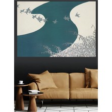 Mushen Studio Soyut Kuşlar Gökyüzü Dalga Minimalist Kanvas Tablo
