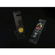 Özgürce Şeffaf Saat Standı, 11 Cm, 5'li Set, Şık ve Kullanışlı Tasarım