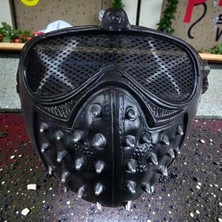 Kuzey Oyuncak Siyah Gotik Punk Maskesi Cadılar Bayramı Korku Maskesi Halloween Mask Siyah Gotik Punk Gaz Maskesi