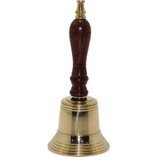 İlk El Grup Ahşap Saplı Pirinç Başlıklı El Çanı 6984A Tkç(Itd)