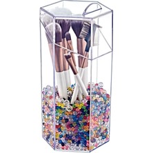 Özgürce Şeffaf Kapaklı Fırça Düzenleyici, Makyaj Organizeri, Pratik ve Şık Tasarım