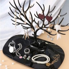 Özgürce Geyik Temalı Takı Düzenleyici, Yüzük ve Kolye Askısı, Şık Organizer