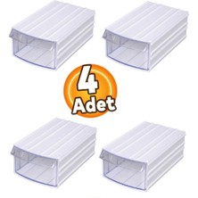 Özgürce Şeffaf Çekmeceli Organizer Kutu Seti, Düzenleyici ve Saklama Çözümü