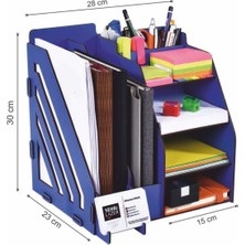 Özgürce Masa Üstü Ahşap Evrak Düzenleyici, Şık ve Pratik Organizer