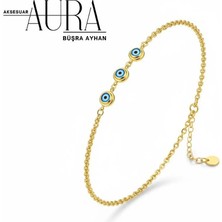 Büşra Ayhan Gold Renk Paslanmaz Kararmaz Çelik Kadın Bileklik