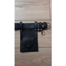 Büşra Ayhan Tasarım Deri Kemer Siyah