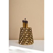 Özgürce Altın Eskitme Renkli Makyaj Fırça Düzenleyici Organizer