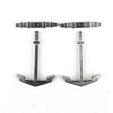 Occre 17012 50 Mm.antik Çapa ve Dipçik, Zamak, 2 Adet