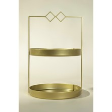 Özgürce Iki Katlı Siyah Metal Düzenleyici, Çok Amaçlı Saklama Çözümü