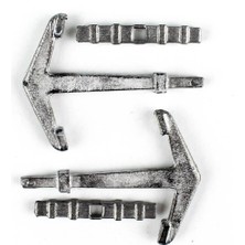 Occre 17013 30 Mm.antik Çapa ve Dipçik, Zamak, 2 Adet