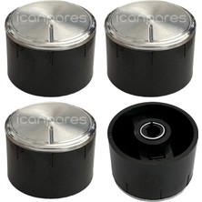 Süppürge Arçelik Ile Uyumlu Ankastre/set Üstü Ocak Düğmesi Siyah