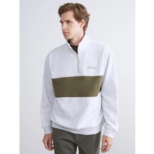 Lc Waikiki Yeni Sezon Dik Yaka Uzun Kollu Baskılı Erkek Sweatshirt