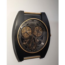 Derin Stok Özel Tasarım Metal Çarklı Duvar Saati