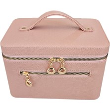 Özgürce Şık Taşıma Çantası, Deri Aynalı Makyaj ve Seyahat Kutusuyla Huzurlu Taşımacılık