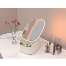 Özgürce Aynalı Kapaklı Çok Bölmeli Makyaj Organizeri, Şık ve Pratik Tasarım