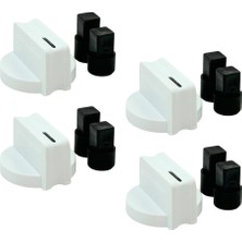 Süppürge Beko Ile Uyumlu Bocd K 6510 Eb Gazlı Ocak Düğmesi Takımı – 4’lü Beyaz