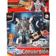 Popüler Sepet Işıklı Dönüşebilen Robot Araba -Vardem - HW-668-1-2