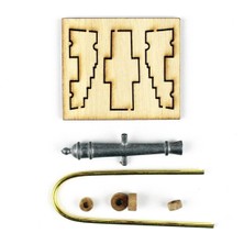 Occre 17021 35 Mm. Zamak Top ve Ahşap Arabası