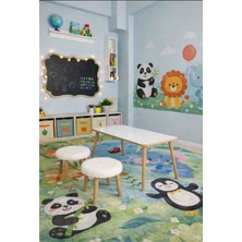 Beylerbeyi Çocuk Masası ve Iki Tane Çocuk Pufu