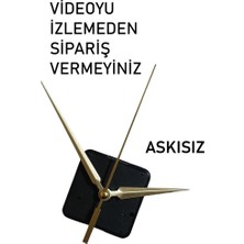 Cnr Shop Saat Mekanizması, 18 mm Şaft Boyu Sessiz Çalışır Saat Motoru Akrep-Yelkovan-Saniye-(Askısız)