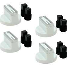 Süppürge Arçelik Ile Uyumlu Ocd T 651 Dwb Gazlı Ocak Düğmesi Takımı – 4’lü Beyaz Çizgili