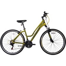 Kron TX75 Lady 28 Jant Trekking Bisiklet Çağla Yeşil Sarı Siyah 43 cm