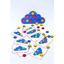 Özgürce Eğitici Ahşap Bulut Oyunu, Renk ve Mantık Geliştirme Için Eğlenceli Seçenek