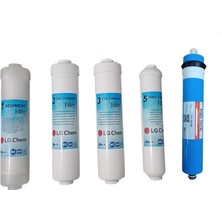 LG Kapalı Kasa Su Arıtma 5'li Filtre Seti