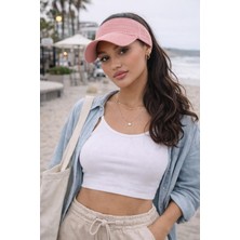 Wearflawless Kadın Vizör Şapka, Yazlık Spor Üstü Açık Esnek Şapka, Plaj Şapkası, Tenis Şapkası,trend Yazlık Şapka